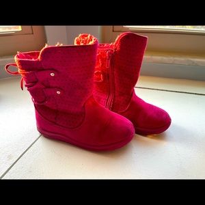 Pink boots